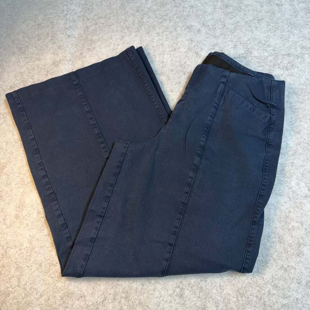 Old Navy High-Waisted Weekender Pull-On Wide-Leg Jeans Blue